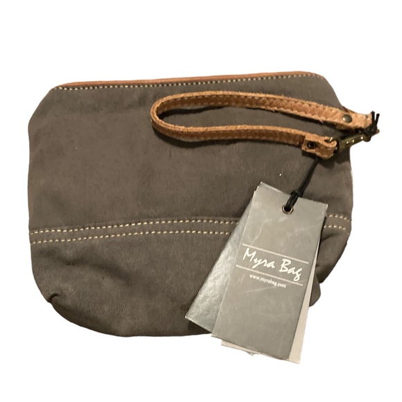 Myra Floral Print Hairon Wristlet Bag - Picture 3 of 13